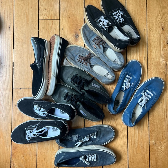 Lot of 7 pairs pre- owned vans size 12 - Picture 1 of 1